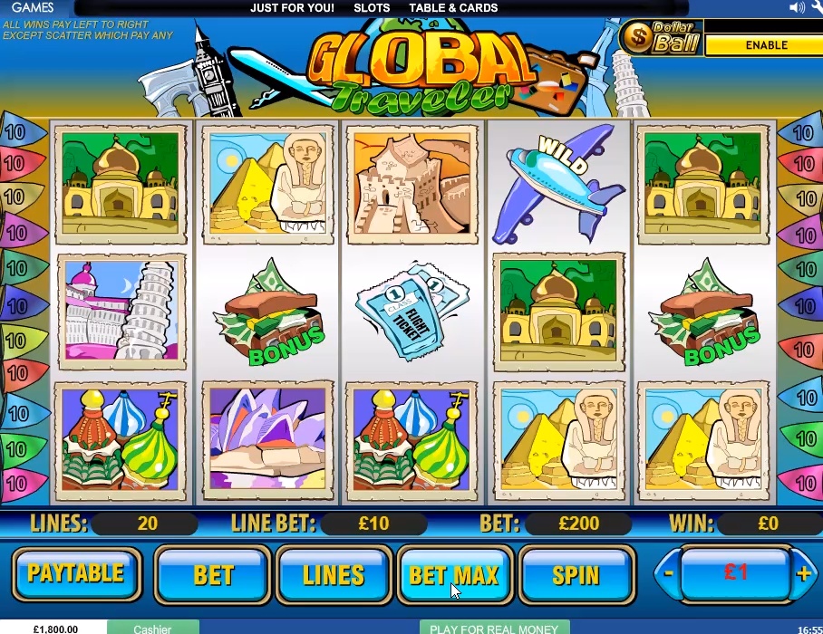 Cлоты онлайн «Global Traveler» — испытай удачу на портале казино GMS Deluxe